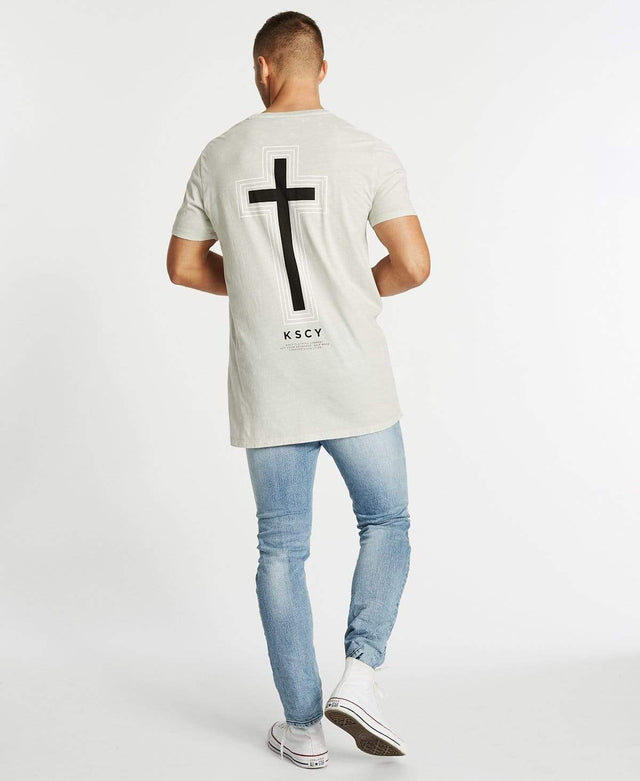 Kiss Chacey Self Made Tall Step Hem T-Shirt Acid Rock