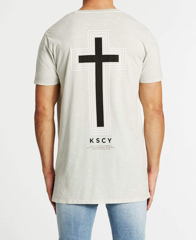Kiss Chacey Self Made Tall Step Hem T-Shirt Acid Rock