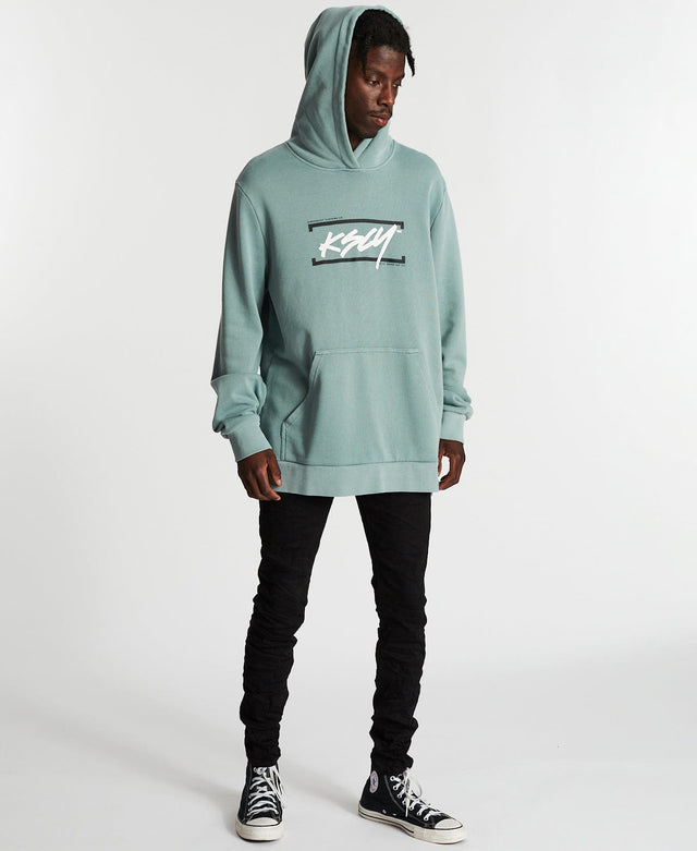 Kiss Chacey Shallow Step Hem Hoodie Pigment Lead