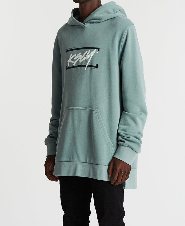 Kiss Chacey Shallow Step Hem Hoodie Pigment Lead
