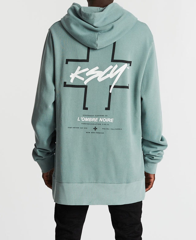 Kiss Chacey Shallow Step Hem Hoodie Pigment Lead