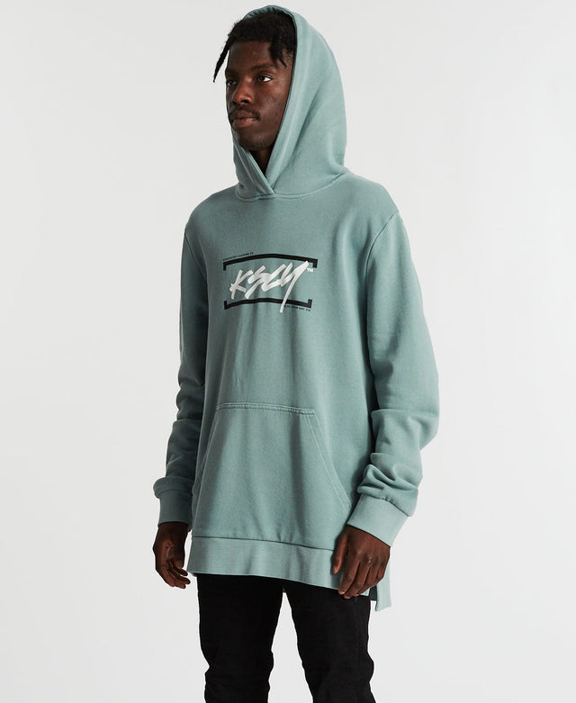 Kiss Chacey Shallow Step Hem Hoodie Pigment Lead