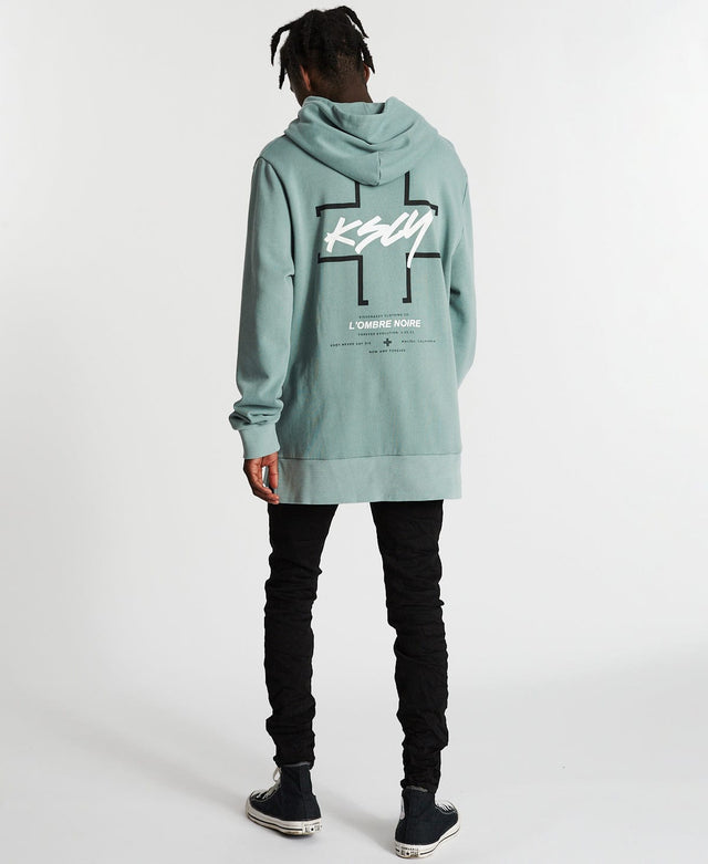 Kiss Chacey Shallow Step Hem Hoodie Pigment Lead