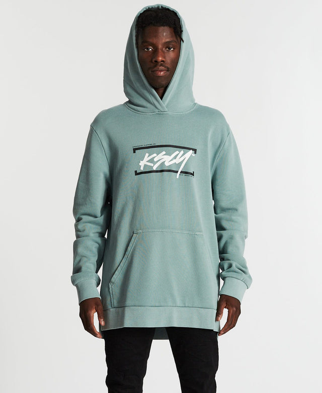 Kiss Chacey Shallow Step Hem Hoodie Pigment Lead