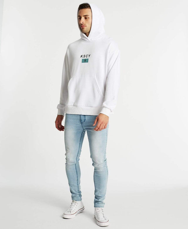 Kiss Chacey Sighted Relaxed Fit Hoodie White