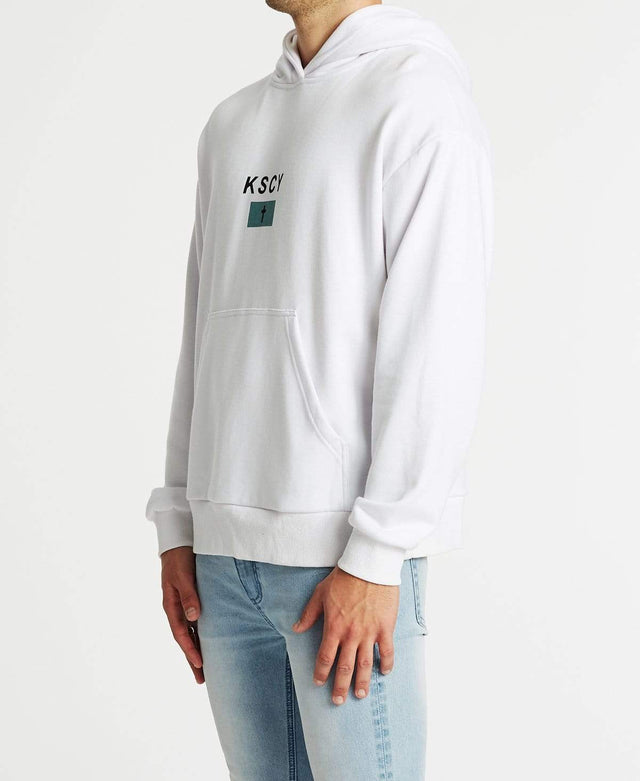 Kiss Chacey Sighted Relaxed Fit Hoodie White