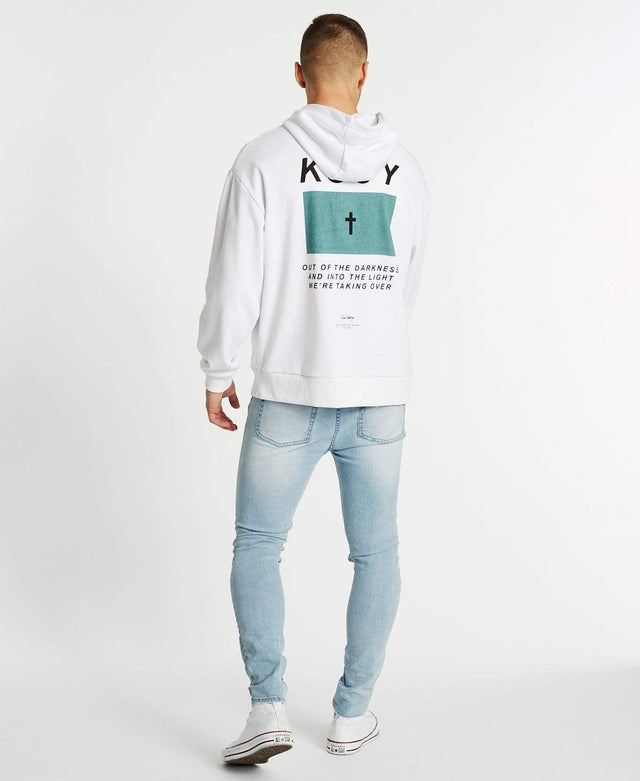 Kiss Chacey Sighted Relaxed Fit Hoodie White