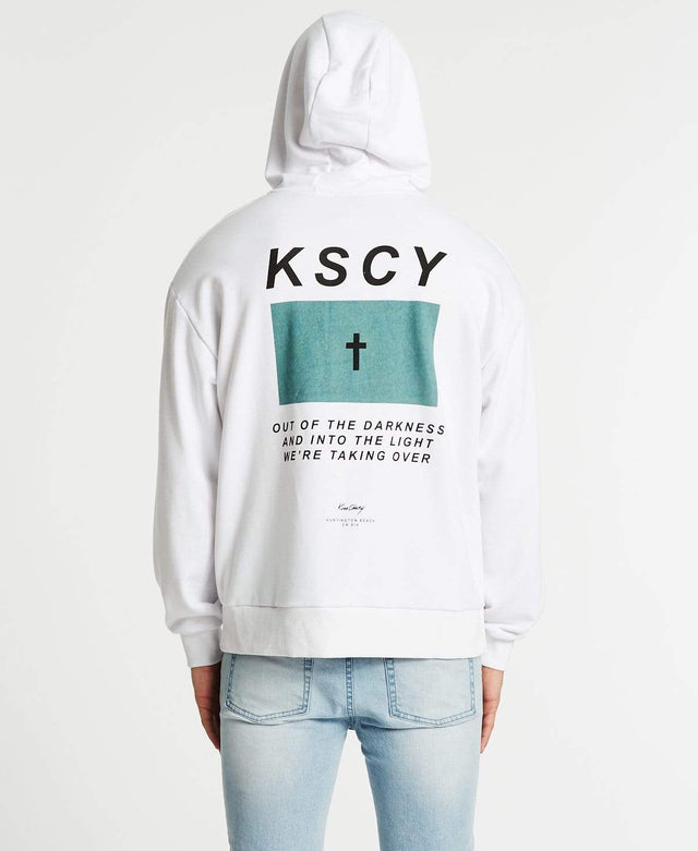 Kiss Chacey Sighted Relaxed Fit Hoodie White