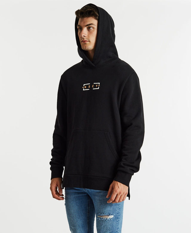 Kiss Chacey Sky Step Hem Hoodie Jet Black