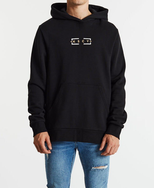 Kiss Chacey Sky Step Hem Hoodie Jet Black