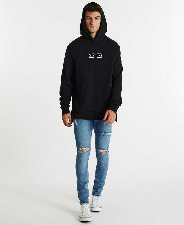 Kiss Chacey Sky Step Hem Hoodie Jet Black