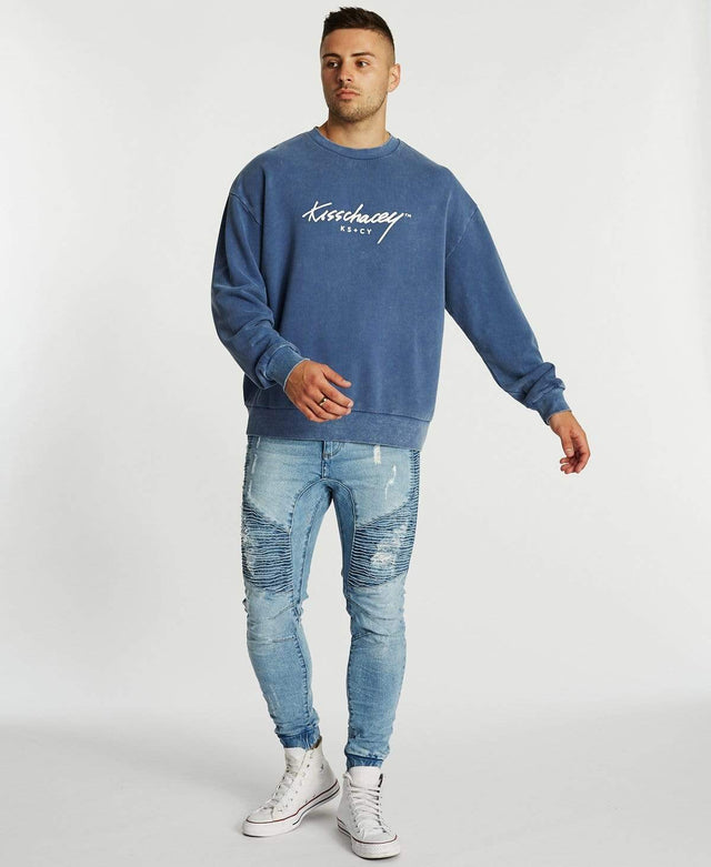 Kiss Chacey Solo Relaxed jumper Acid Blue