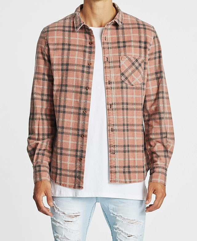 Kiss Chacey Trusted Casual Shirt AW21 Red/Clay Check