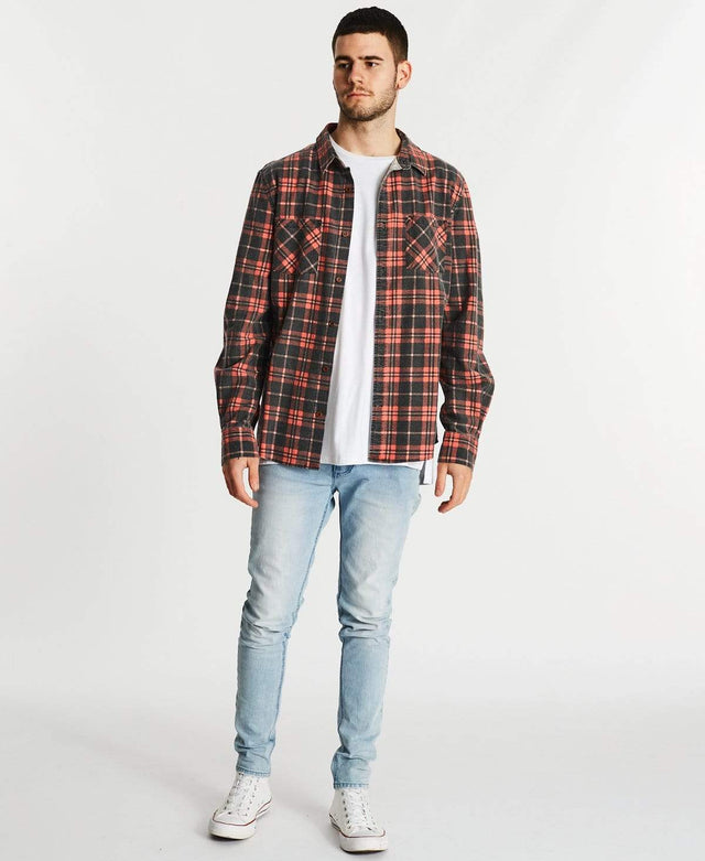 Kiss Chacey Trusted Casual Shirt Black/Red Check