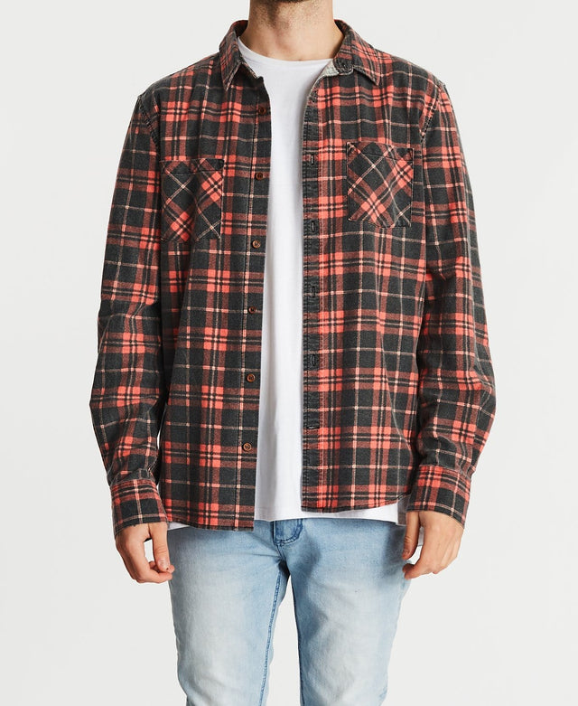 Kiss Chacey Trusted Casual Shirt Black/Red Check