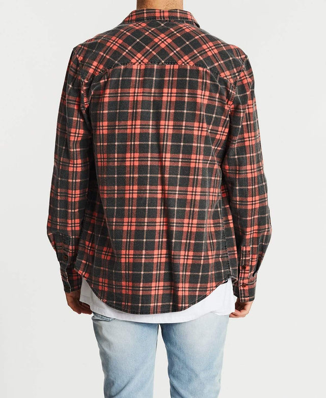 Kiss Chacey Trusted Casual Shirt Black/Red Check