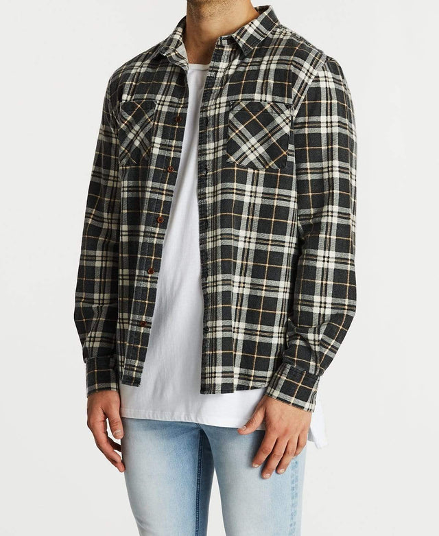 Kiss Chacey Trusted Shirt Black/Sand/White Check