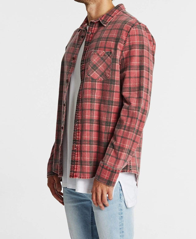 Kiss Chacey Trusted Shirt Burgundy Black/Check
