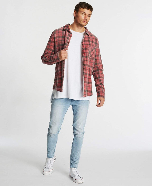 Kiss Chacey Trusted Shirt Burgundy Black/Check