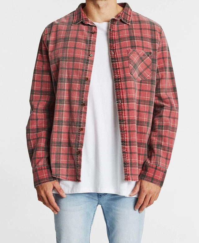 Kiss Chacey Trusted Shirt Burgundy Black/Check