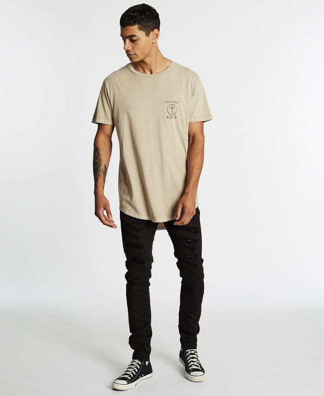 Kiss Chacey Unlovable Dual Scoop T-Shirt Pigment Sand
