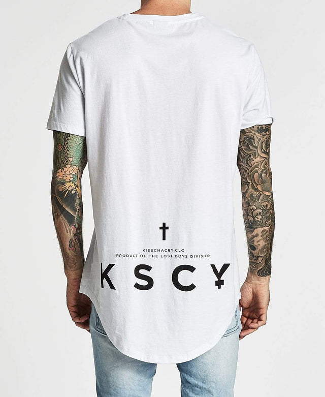 Kiss Chacey Vice Baseball T-Shirt White