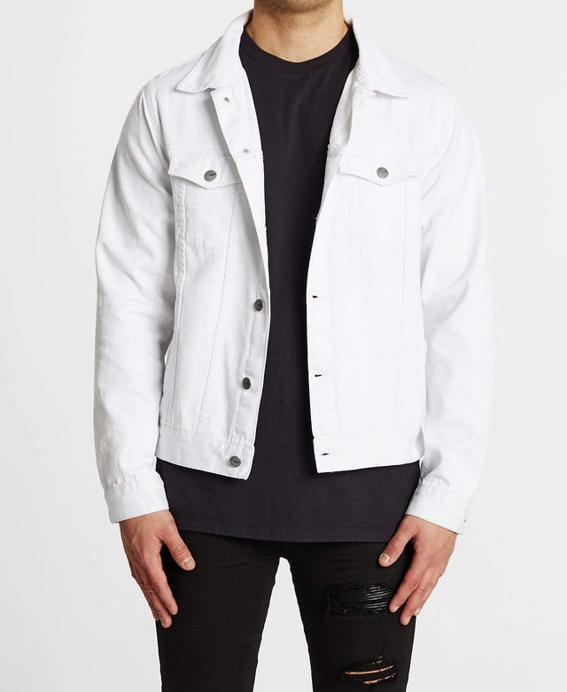 Kiss Chacey Winslow Trucker Jacket White
