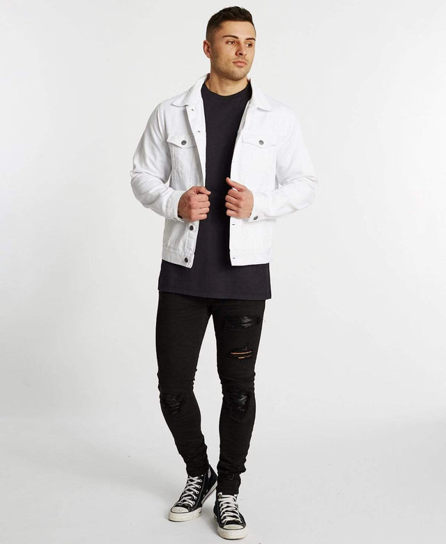 Kiss Chacey Winslow Trucker Jacket White