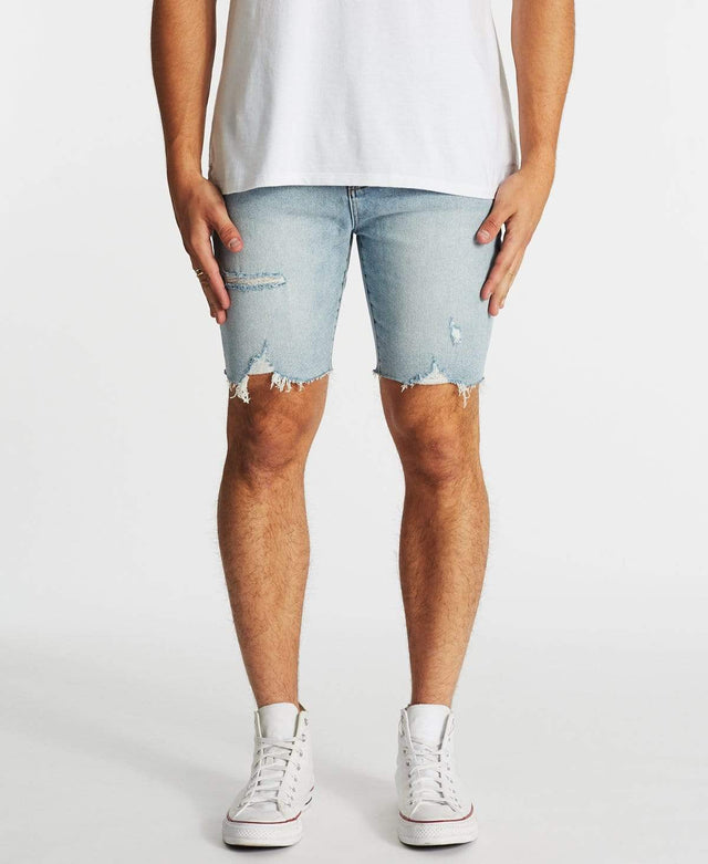 model wears Z-Roadie Shorts Corsair Destruct Blue Shorts Blue - image 1