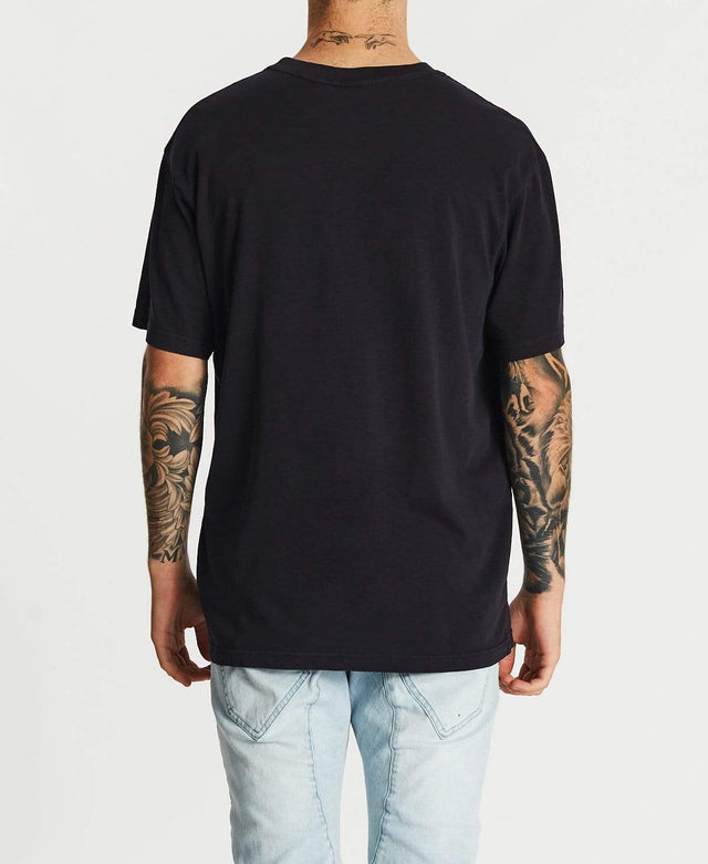 Majestic 3D Drop Shadow T-Shirt Raiders Black