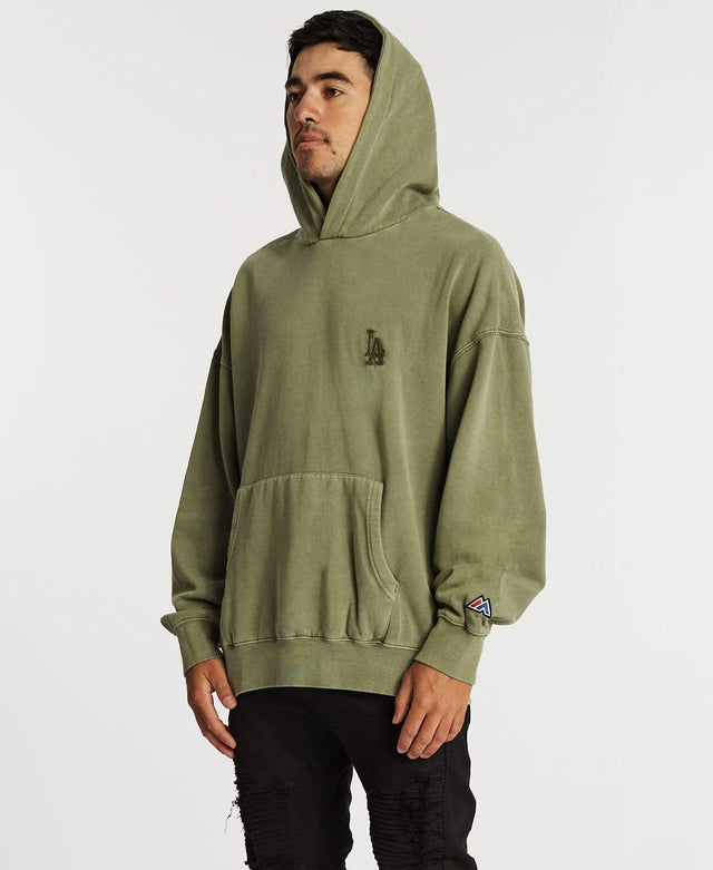 Majestic Arrival Overdye Hoodie Dodgers Gravity Grey