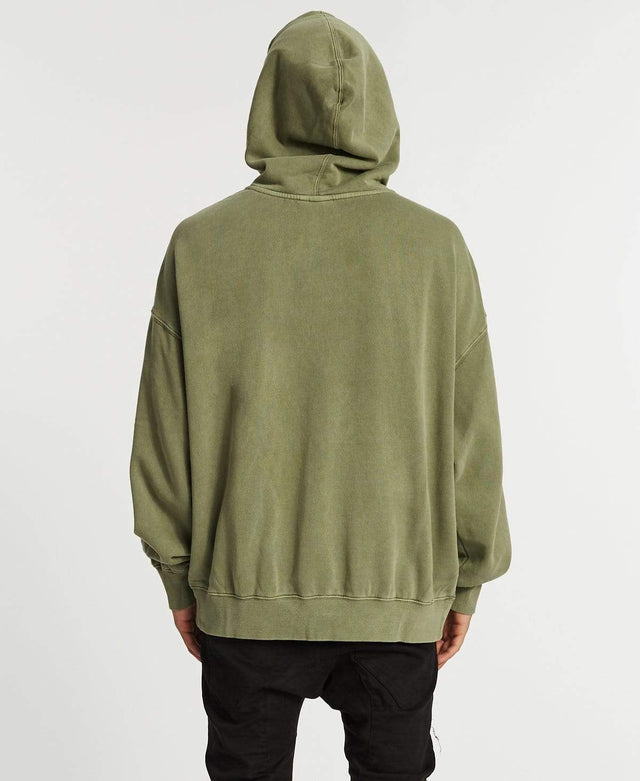 Majestic Arrival Overdye Hoodie Dodgers Gravity Grey