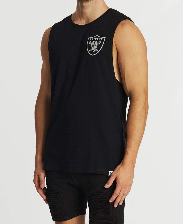 Majestic Lance Muscle Tee Raiders Black
