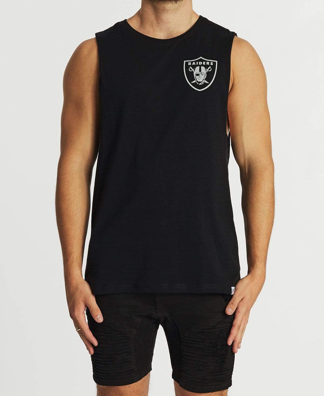 Majestic Lance Muscle Tee Raiders Black