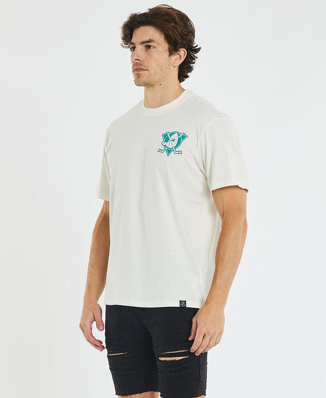 Majestic Summer Jeaner Ducks T-Shirt Vintage White