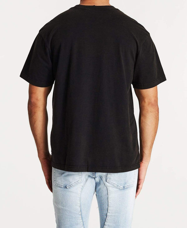 Majestic Vint Fade Big Logo T-Shirt Dodgers Black