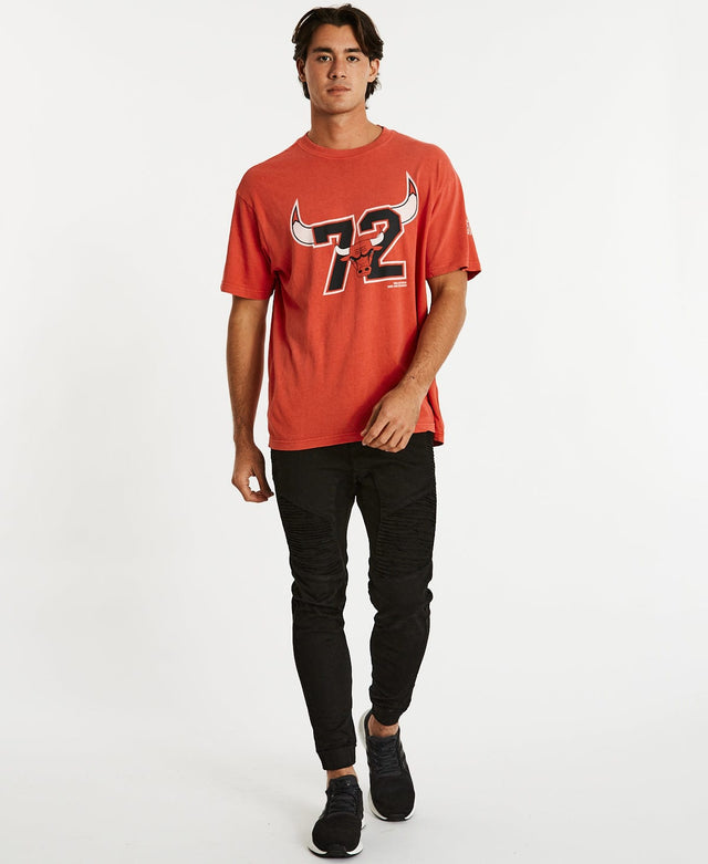 Mitchell & Ness 72 Bulls T-Shirt Faded Red