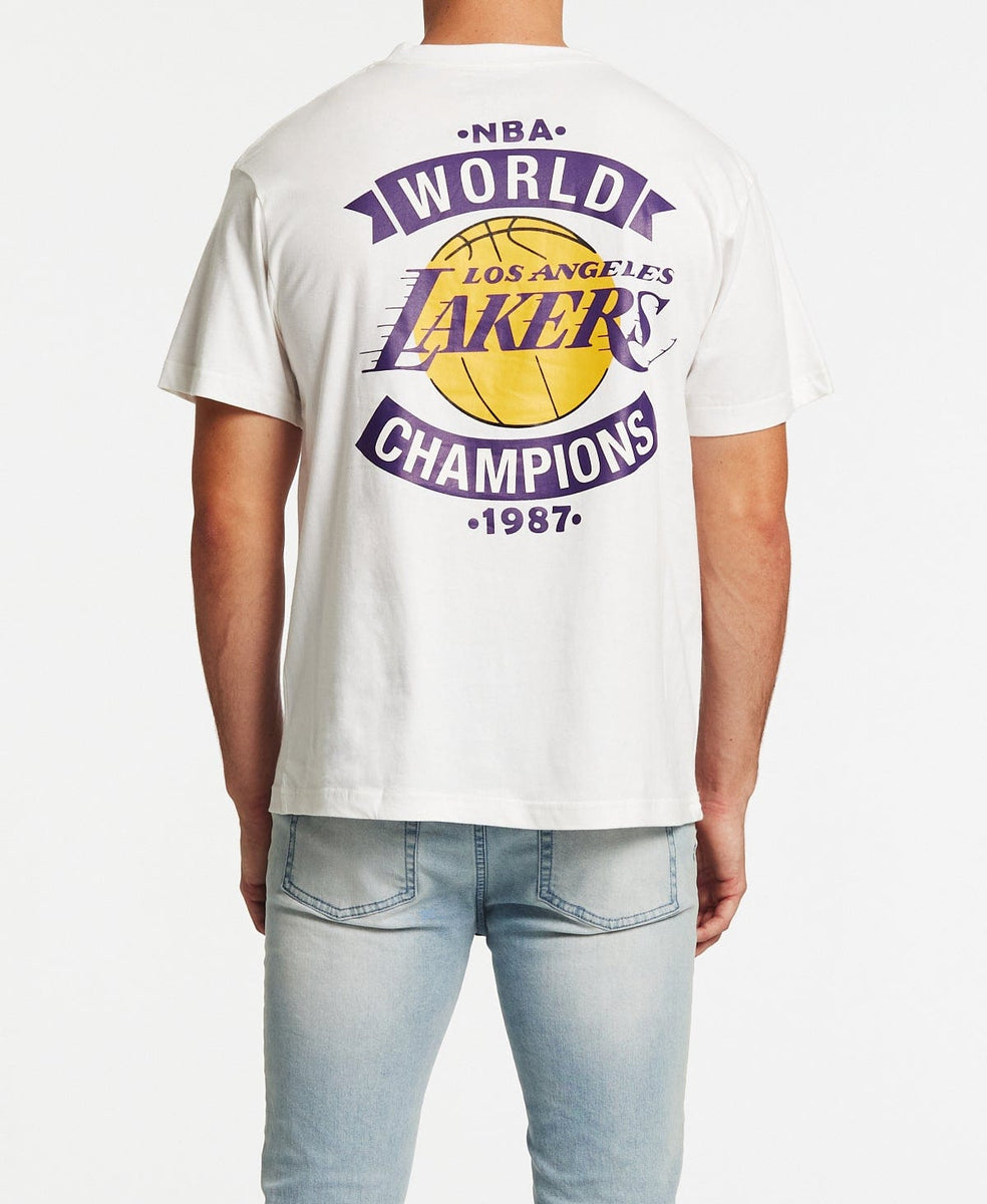 Los Angeles Lakers 1987 Champions Lakers T-Shirt By Mitchell