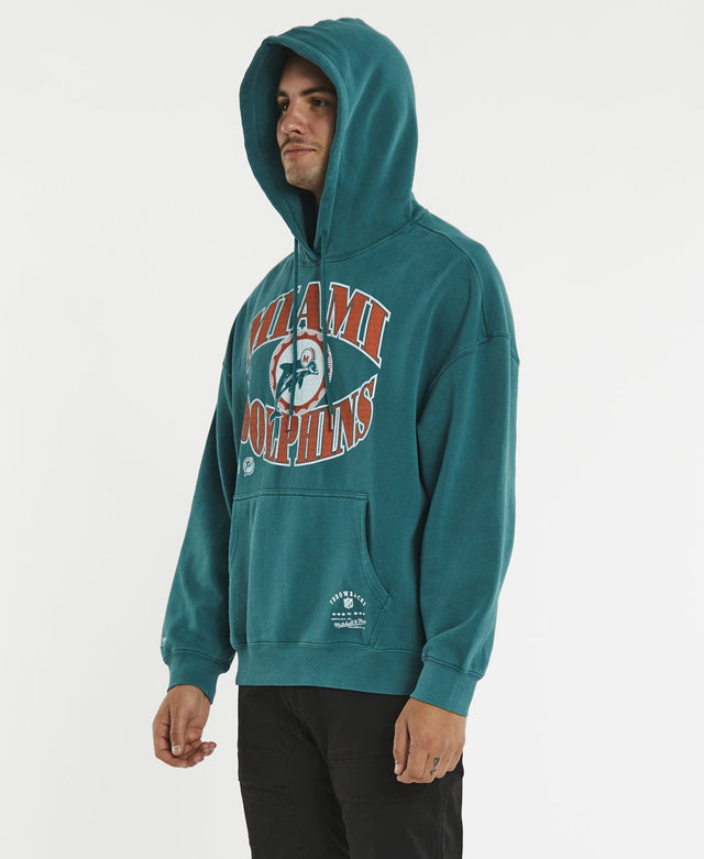 Mitchell & Ness Point Guard Dolphins Hoodie Faded Teal