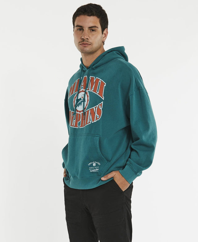 Mitchell & Ness Point Guard Dolphins Hoodie Faded Teal