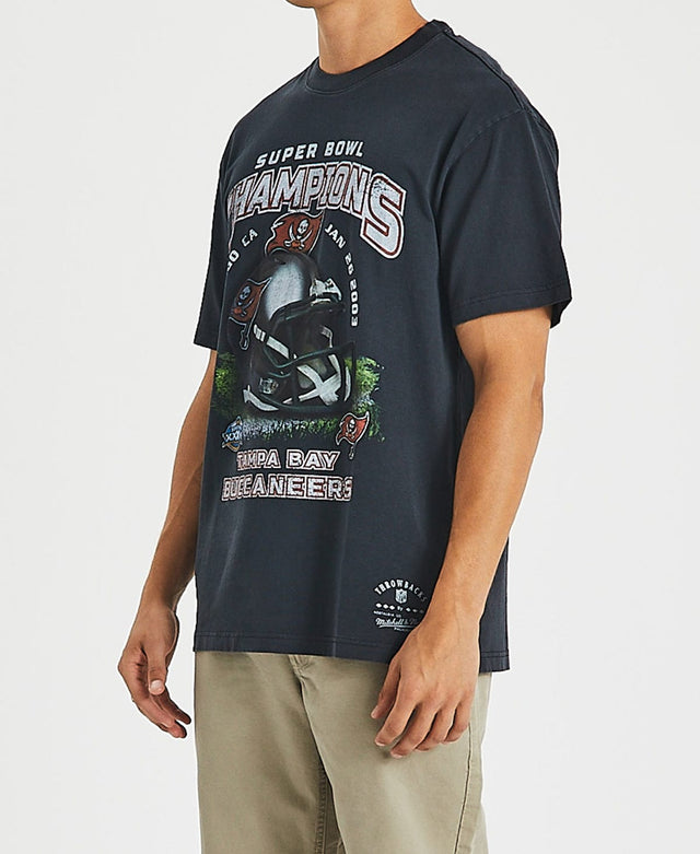 Mitchell & Ness Superbowl Champions Buccaneers T-Shirt Faded Black