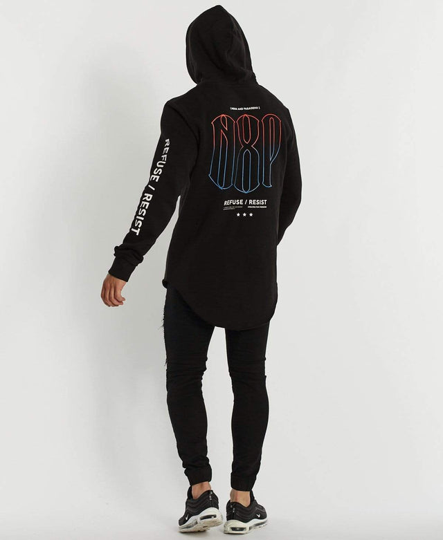 Nena & Pasadena Agony Dual Curve Hoodie Jet Black