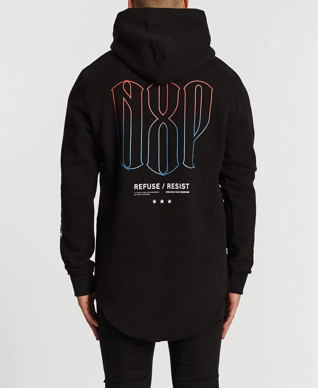 Nena & Pasadena Agony Dual Curve Hoodie Jet Black