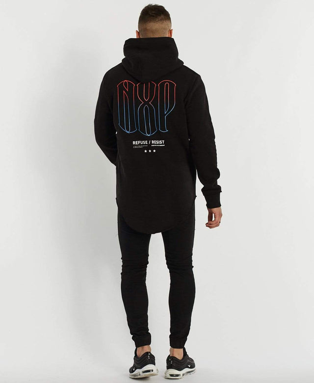Nena & Pasadena Agony Dual Curve Hoodie Jet Black
