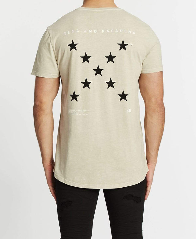 Nena & Pasadena All The Stars Scoop Back T-Shirt Acid Sand
