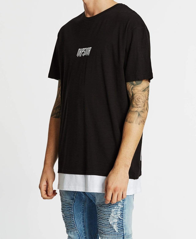 Nena & Pasadena Ashes To Ashes Relaxed Fit T-Shirt Jet Black