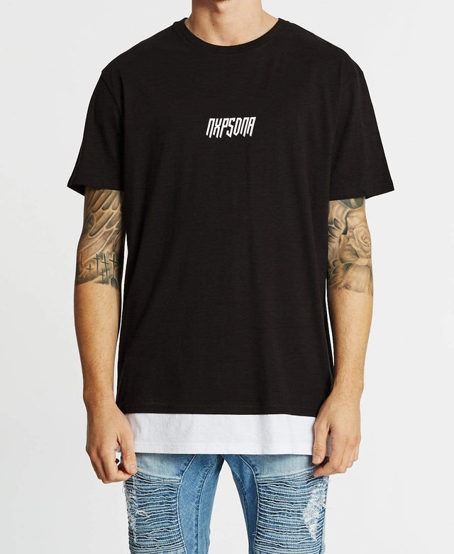 Nena & Pasadena Ashes To Ashes Relaxed Fit T-Shirt Jet Black