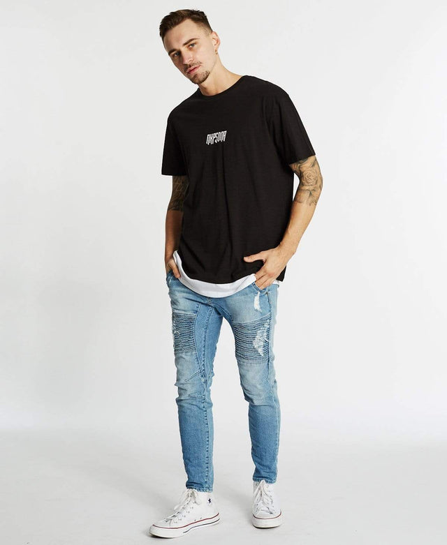 Nena & Pasadena Ashes To Ashes Relaxed Fit T-Shirt Jet Black