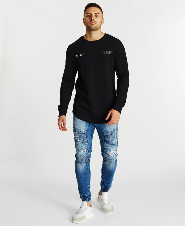 Nena & Pasadena Awake Dual Curved Jumper Jet Black