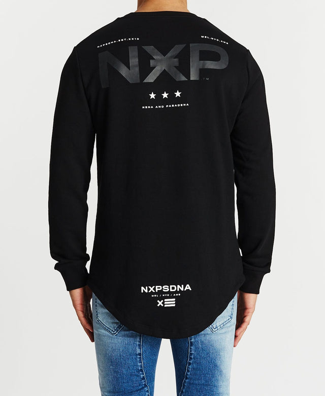 Nena & Pasadena Awake Dual Curved Jumper Jet Black